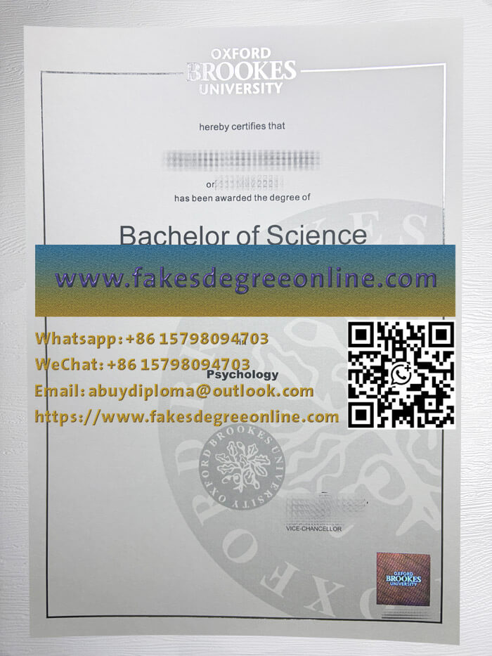 Get a Oxford Brookes University diploma, Fake a OBU degree