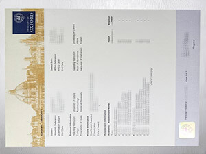 Get a University of Oxford transcript online