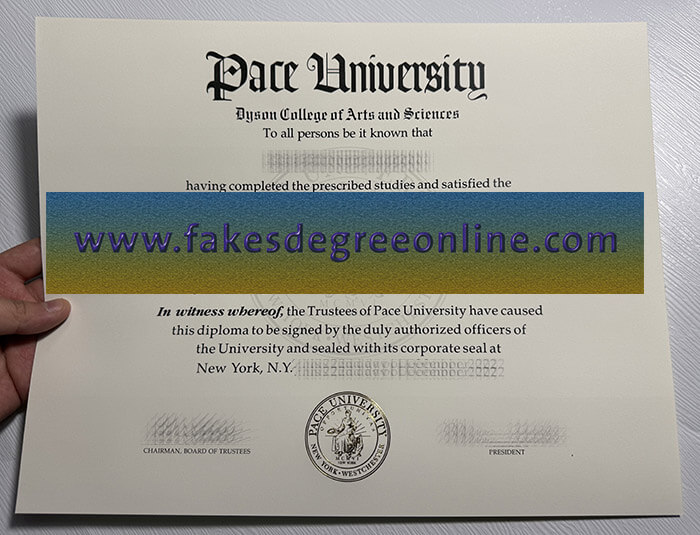 Get a Pace University diploma, Make Pace University certificate online
