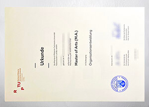 Purchase Rheinland-Pfälzische Technische Universität Urkunde online