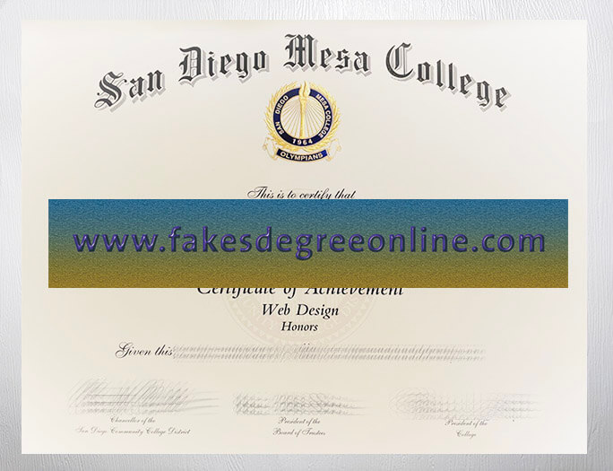Purchase San Diego Mesa College degree online