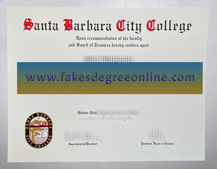 Get Santa Barbara City College diploma, Make a SBCC degree online