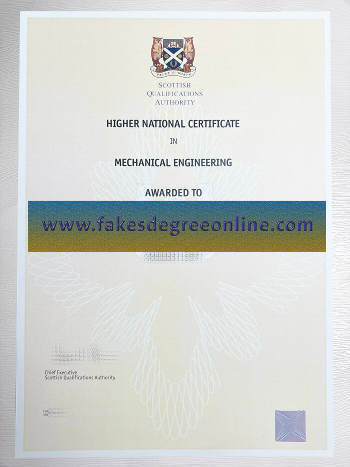 Get a Scottish Qualifications Authority diploma, Fake a SQA certificate