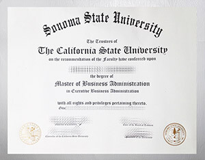 Obtain Sonoma State University diploma online