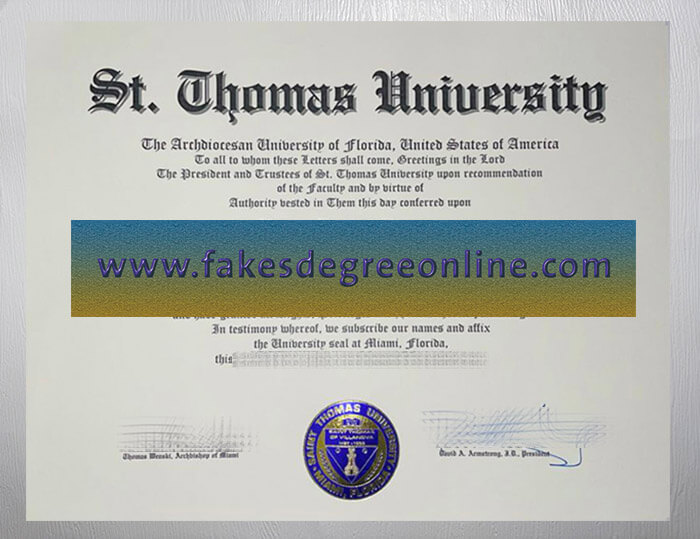 Get St Thomas University diploma, Fake St Thomas University certificate