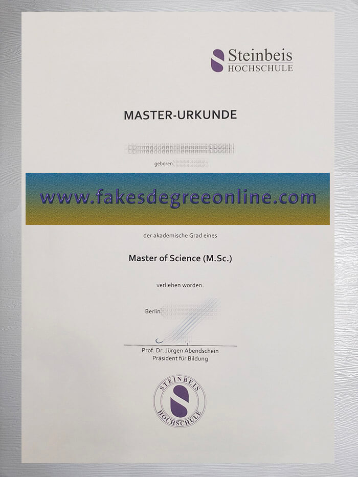 Steinbeis Hochschule diploma, SH degree online