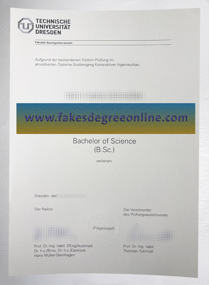 Technische Universität Dresden diploma, TUD degree online