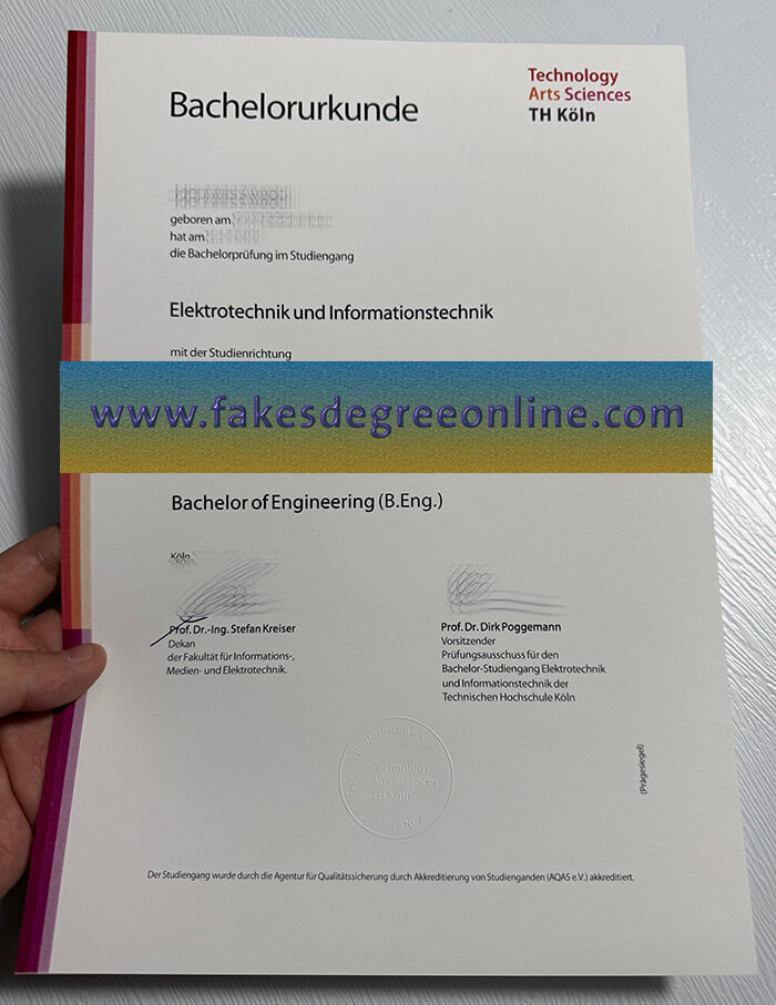 Technische Hochschule Köln urkunde