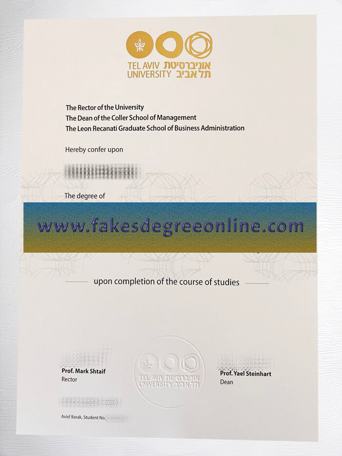 Get a Tel Aviv University diploma online