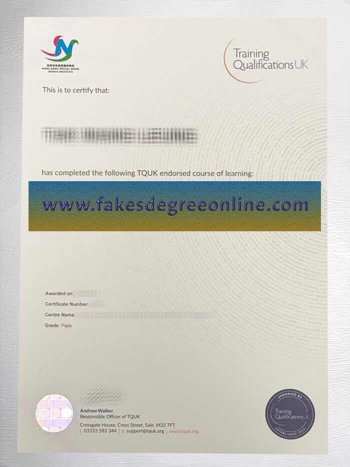 Get Training Qualifications UK certificate online