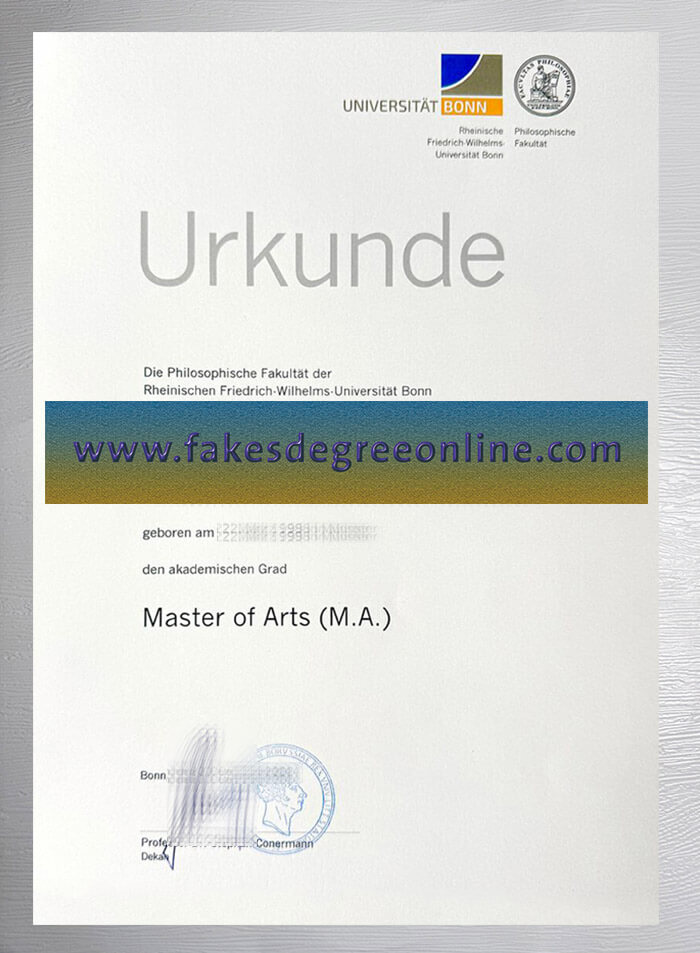 Get a Universität Bonn certificate, Fake Universität Bonn Urkunde