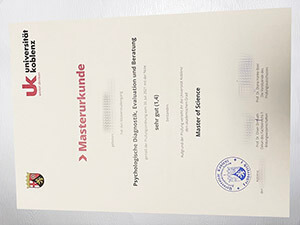Get a Universität Koblenz certificate online