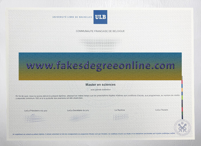 Get Université libre de Bruxelles certificate, Fake ULB degree online