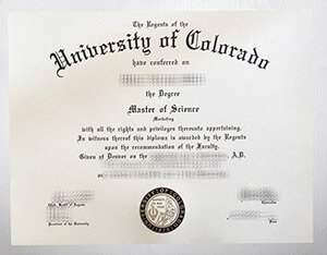 Purchase University of Colorado diploma online