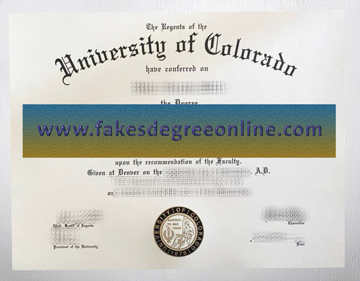 Purchase a University of Colorado diploma online