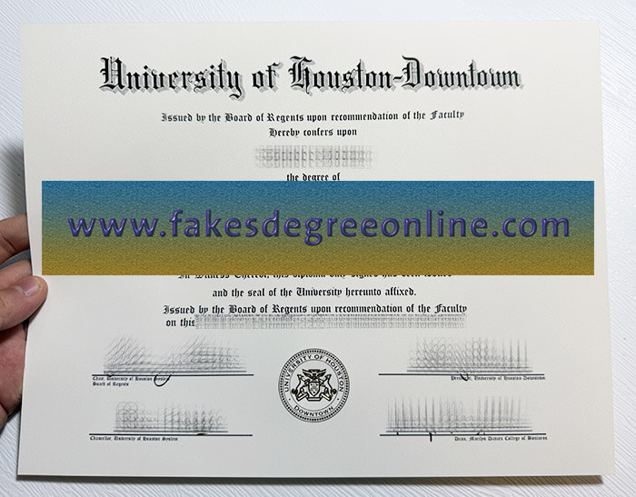 Get University of Houston-Downtown diploma, Make a UHD degree online