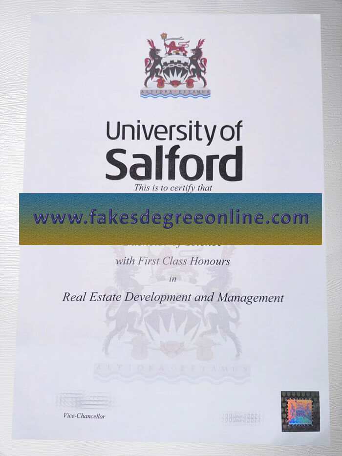 Get a University of Salford diploma online