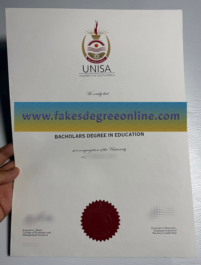 Obtain University of South Africa diploma online