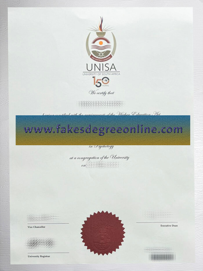 University of South Africa diploma