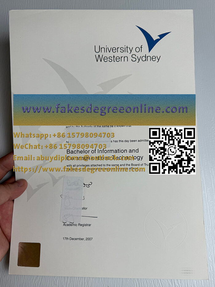 Get a University of Western Sydney diploma