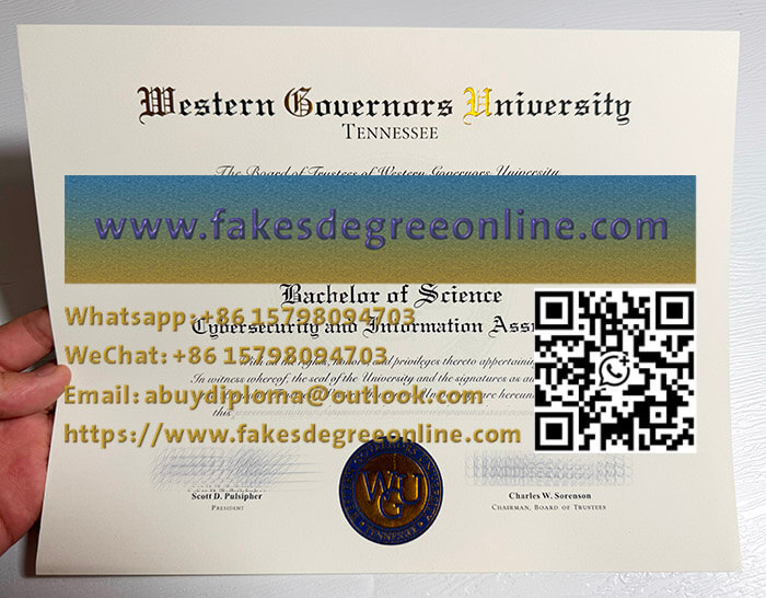 Western Governors University diploma, WGU diploma in USA