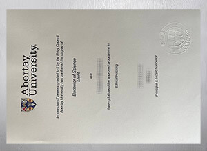 Get a Abertay University diploma online