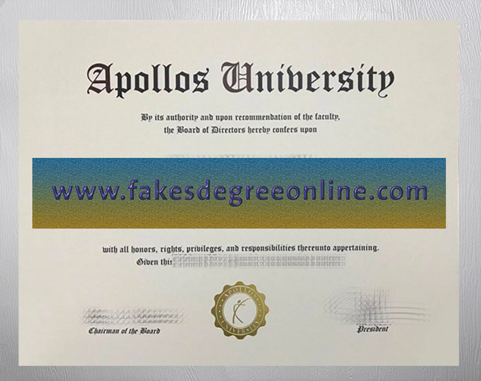 Purchase a Apollos University diploma online