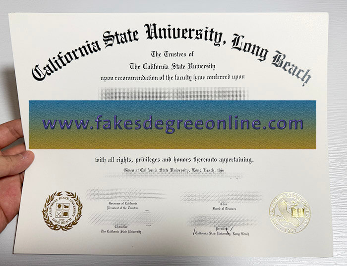 California State University Long Beach diploma, CSULB degree