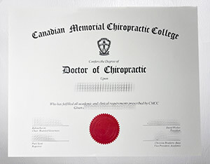 Purchase Canadian Memorial Chiropractic College diploma online