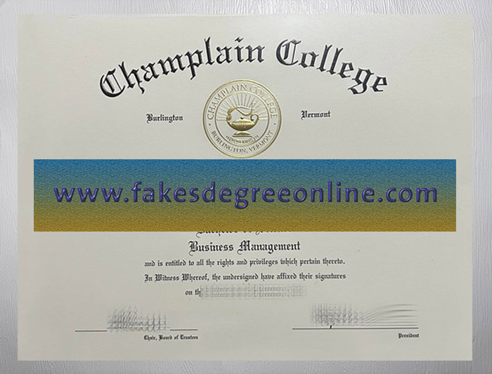 Champlain College diploma, Champlain College degree