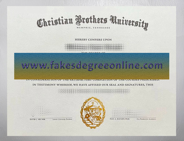 Get Christian Brothers University diploma