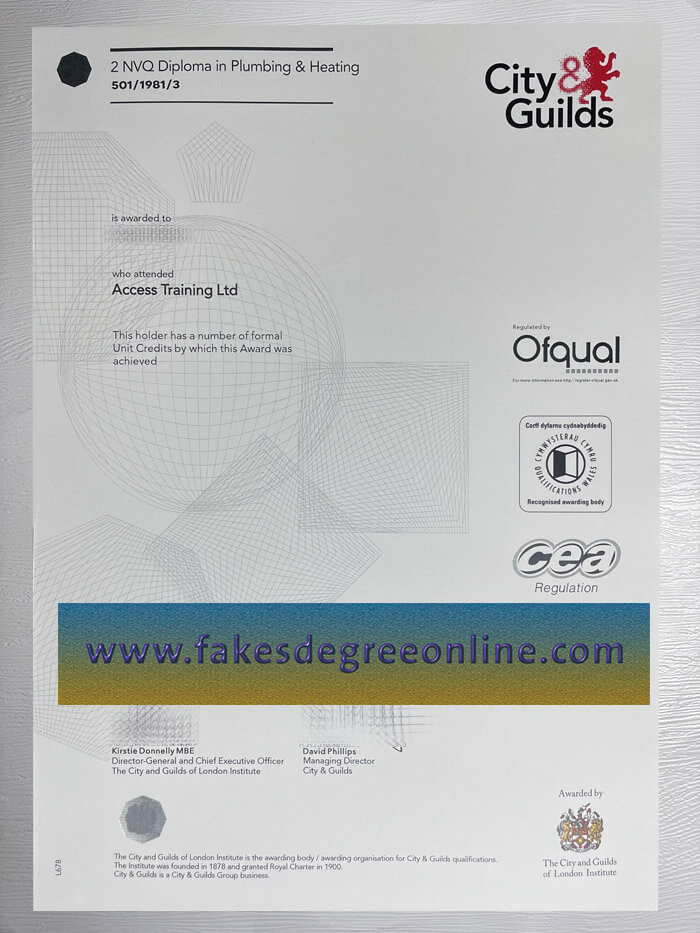 Get a 2 NVQ Diploma in Plumbing & Heating diploma