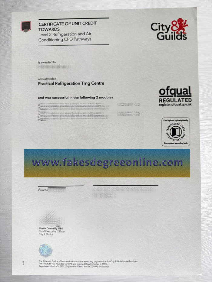City and Guilds Level 2 Refrigeration and Air Conditioning transcript