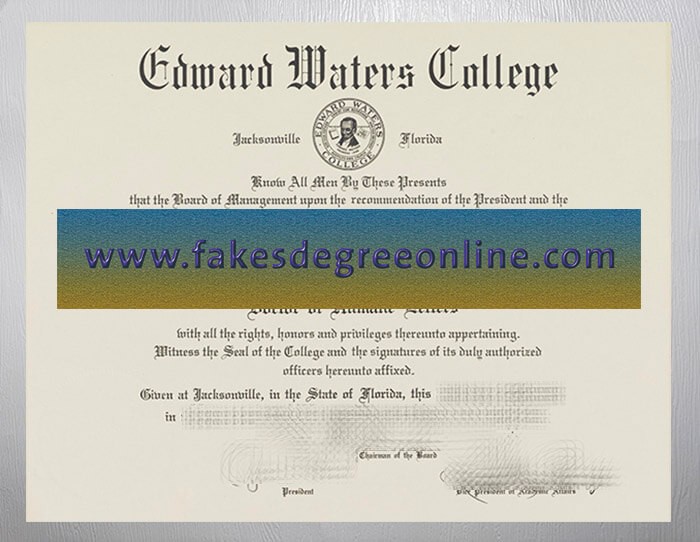 Edward Waters College diploma, Edward Waters College certificate