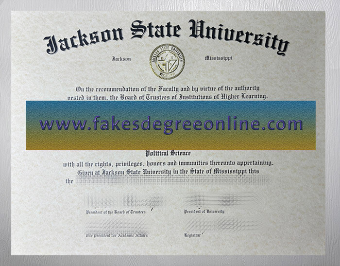 Jackson State University diploma, JSU degree online