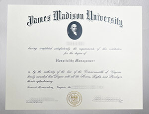 Purchase James Madison University diploma online