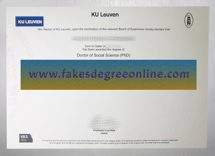 Purchase a Katholieke Universiteit Leuven certificate online