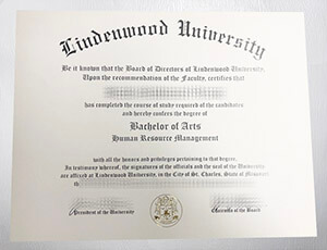 Lindenwood University diploma