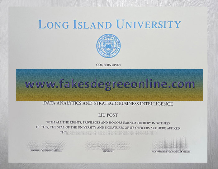 Long Island University diploma, LIU diploma
