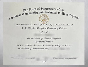 Purchase Louisiana Community and Technical College System diploma