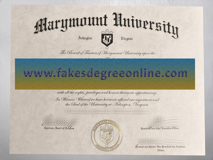 Get Marymount University diploma online