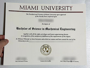 Make Miami University diploma online