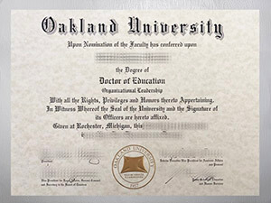 Get Oakland University diploma online