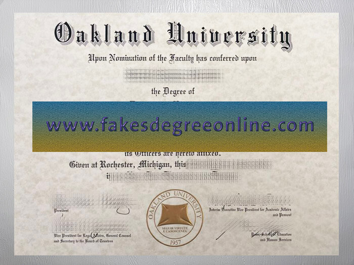 Purchase a Oakland University diploma online