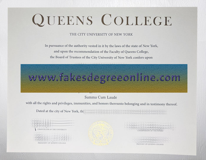 Purchase a Queens College diploma online