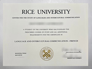 Purchase a Rice University diploma online