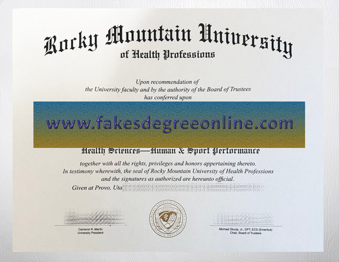 Obtain a Rocky Mountain University diploma online