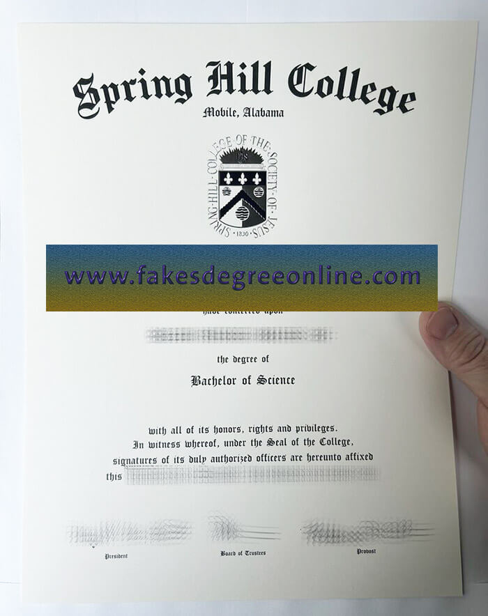 Get Spring Hill College diploma online