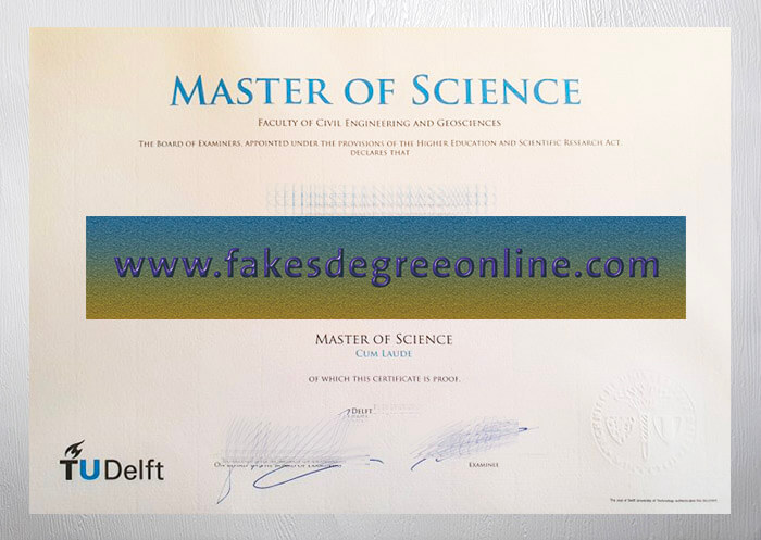 TUDelft diploma, TUDelft certificate