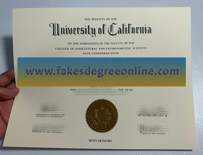 Obtain University of California Davis diploma online